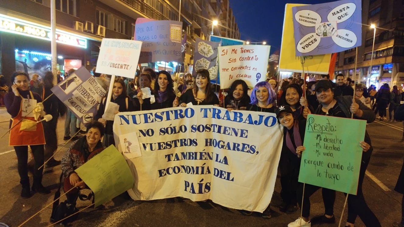 trabajadoras hogar sevilla en el 8M 2019